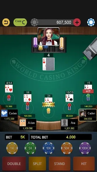 World Blackjack King  [МОД Mega Pack] Screenshot 4