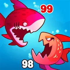 Взлом Eat Fish.IO : Fish Battle  [МОД Mega Pack] - последняя версия apk на Андроид