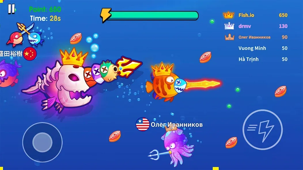 Sword Shark.io - Hungry Shark  [МОД Бесконечные монеты] Screenshot 2