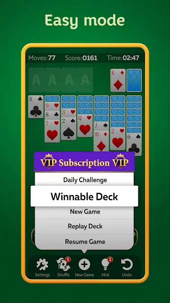 Solitaire Play - Card Klondike (Солитер Плей)  [МОД Unlimited Money] Screenshot 4