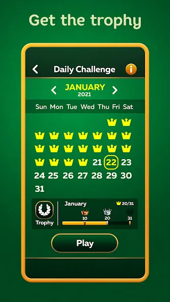 Solitaire Play - Card Klondike (Солитер Плей)  [МОД Unlimited Money] Screenshot 5