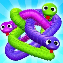 Взломанная Tangled Snakes Puzzle Game (Танглед Снейк 3Д)  [МОД Unlimited Money] - стабильная версия apk на Андроид