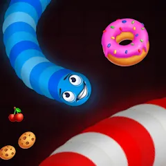 Взлом Snake vs Worms: Fun .io Zone  [МОД Mega Pack] - полная версия apk на Андроид