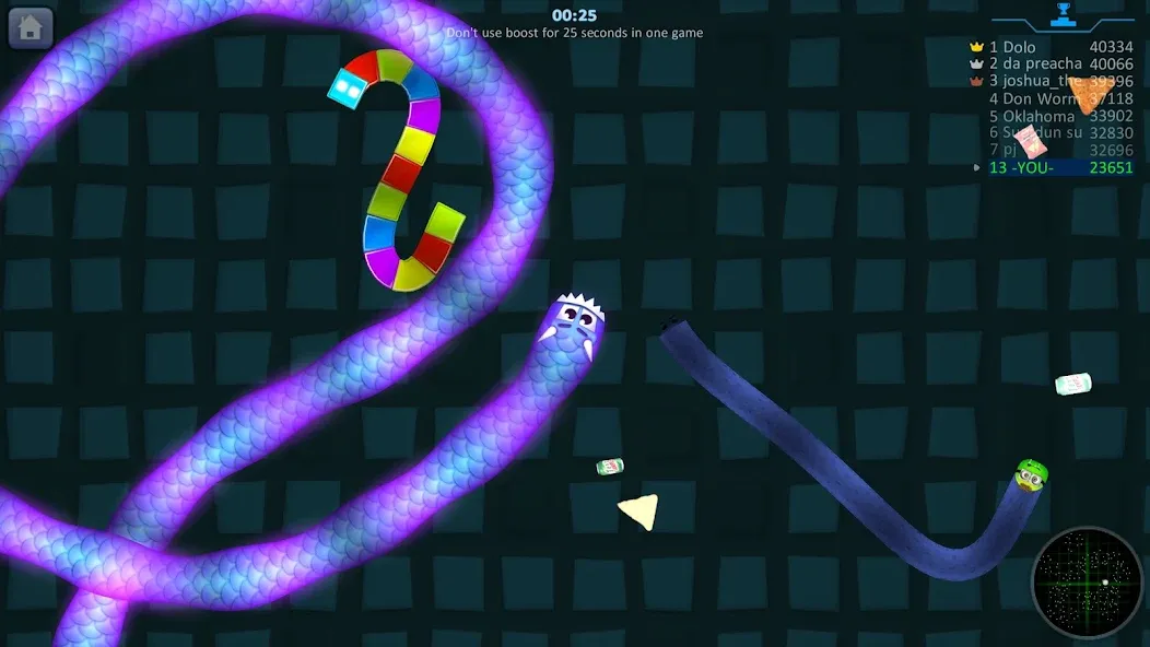 Snake Hunt: Worm io Games Zone  [МОД Бесконечные монеты] Screenshot 1