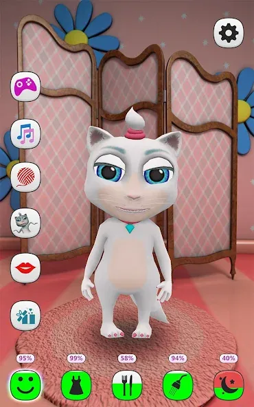 My Talking Kitty Cat  [МОД Много монет] Screenshot 1