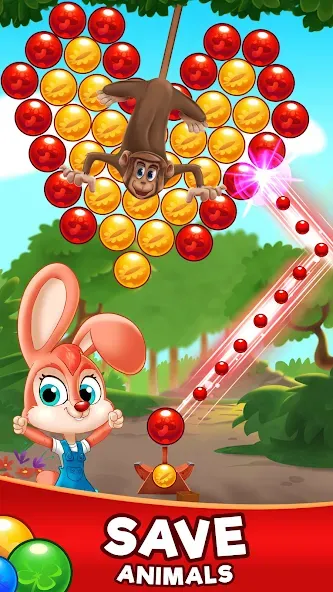 Bubble Friends Bubble Shooter  [МОД Много денег] Screenshot 2