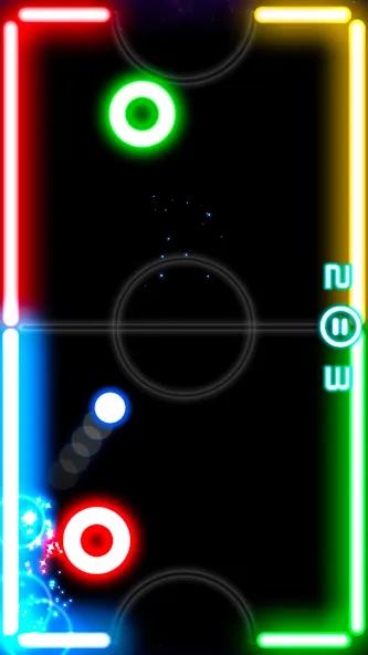 Glow Hockey (Глоу Хоккей)  [МОД Menu] Screenshot 1