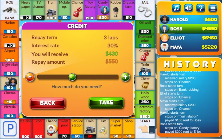 CrazyPoly - Business Dice Game (КрейзиПоли)  [МОД Mega Pack] Screenshot 4