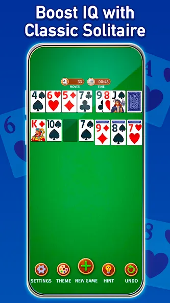 Solitaire: Classic Card Game (Клондайк Солитер)  [МОД Много денег] Screenshot 1