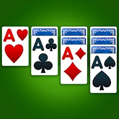 Скачать взломанную Solitaire: Classic Card Game (Клондайк Солитер)  [МОД Много денег] - полная версия apk на Андроид