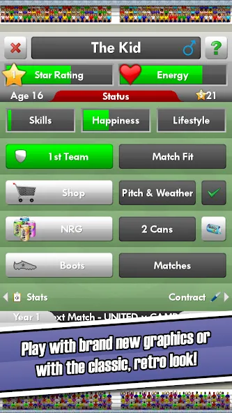 New Star Soccer (Нью Стар Соккер)  [МОД Бесконечные монеты] Screenshot 2