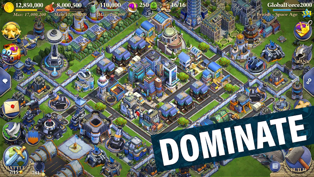 DomiNations (Доминейшнз)  [МОД Unlimited Money] Screenshot 1