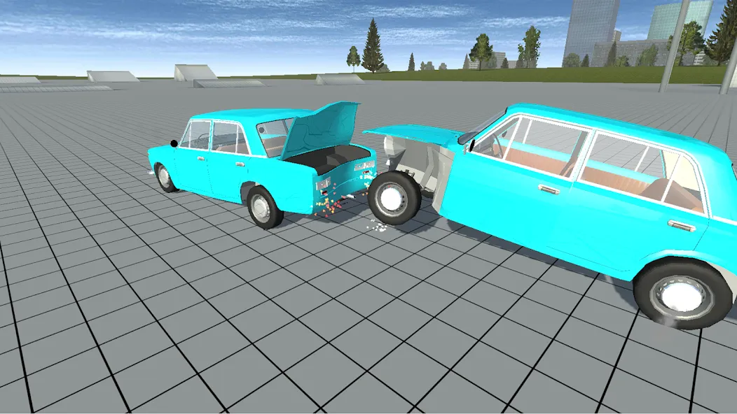 Simple Car Crash Physics Sim (Симулятор физики простого автомобильного столкновения)  [МОД Бесконечные деньги] Screenshot 4