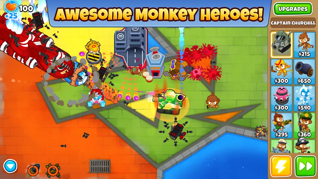 Bloons TD 6 (Блунс ТД 6)  [МОД Бесконечные деньги] Screenshot 1