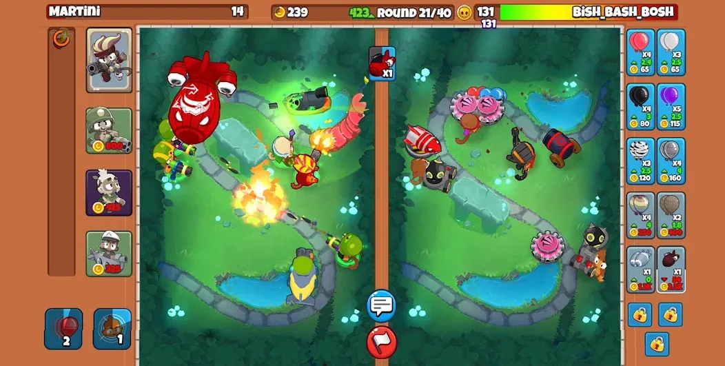 Bloons TD Battles 2 (Блунс ТД Батлс 2)  [МОД Бесконечные монеты] Screenshot 2