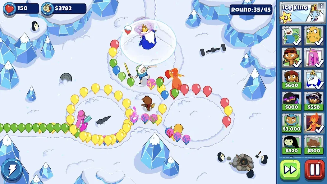 Bloons Adventure Time TD (Блунс Приключения Времени ТД)  [МОД Много денег] Screenshot 1