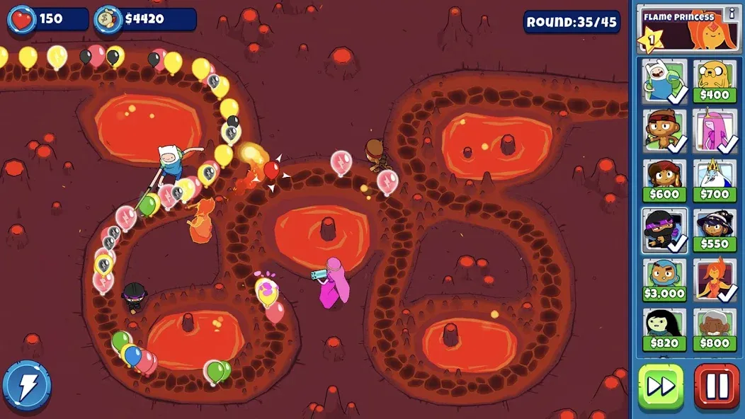 Bloons Adventure Time TD (Блунс Приключения Времени ТД)  [МОД Много денег] Screenshot 4