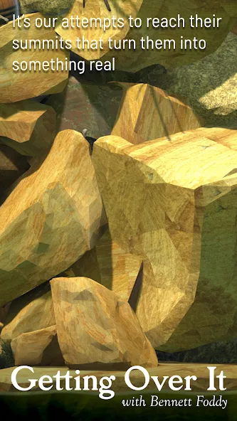 Getting Over It (Геттинговерит)  [МОД Бесконечные монеты] Screenshot 5