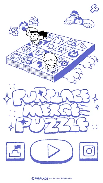 PURPLACE Merge Puzzle (Парплейс Мрдж Паззл)  [МОД Бесконечные монеты] Screenshot 1