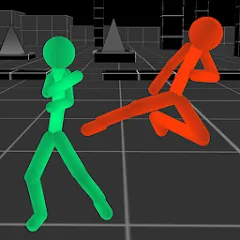 Скачать взломанную Stickman Fighting Neon Warrior  [МОД Все открыто] - последняя версия apk на Андроид