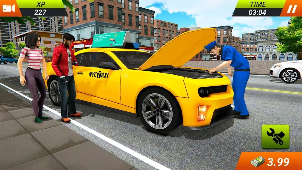 Modern Taxi Car Glory Driving  [МОД Unlimited Money] Screenshot 3