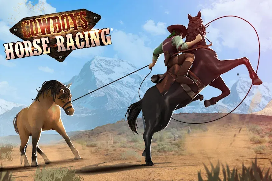 Cowboys Horse Racing Derby  [МОД Все открыто] Screenshot 1