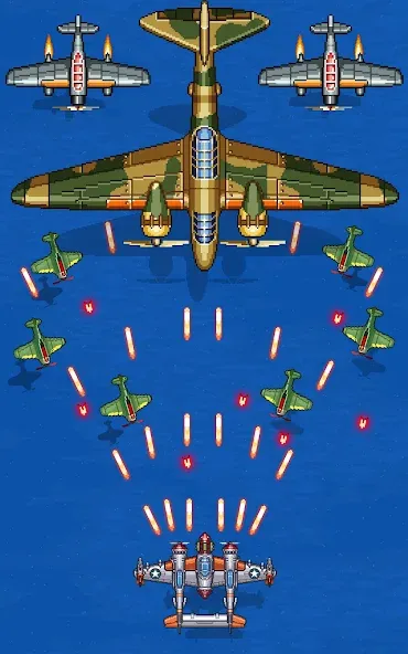 1945 Air Force: Airplane games (тысяча девятьсот сорок пять)  [МОД Бесконечные монеты] Screenshot 3