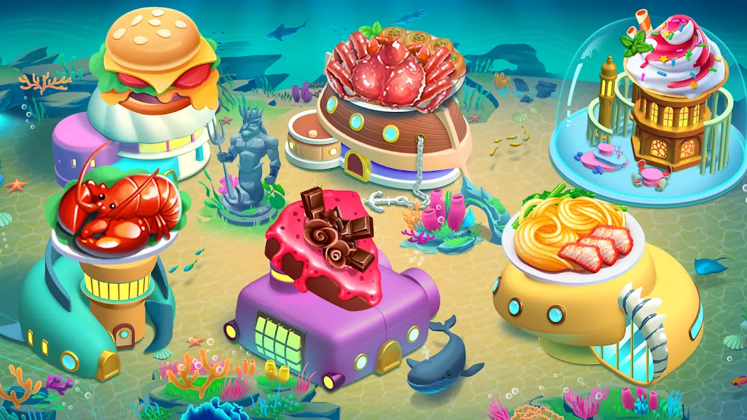 Cooking Aquarium - A Star Chef (Кукинг Аквариум)  [МОД Mega Pack] Screenshot 1