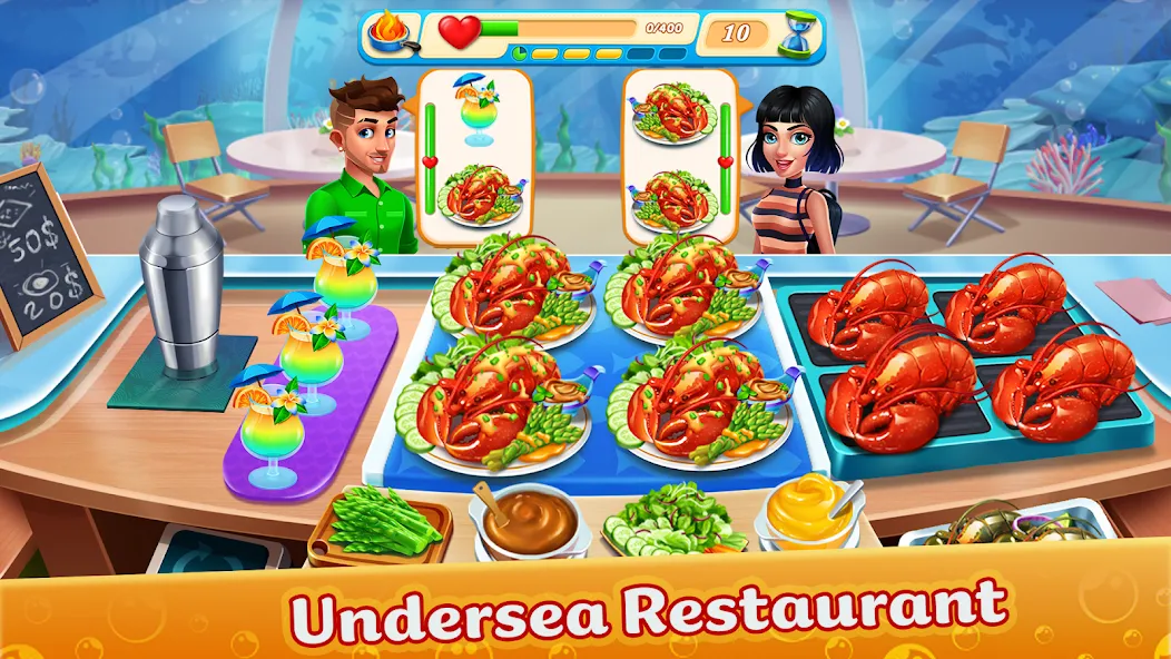 Cooking Aquarium - A Star Chef (Кукинг Аквариум)  [МОД Mega Pack] Screenshot 2