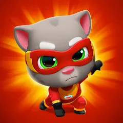 Скачать взлом Talking Tom Hero Dash  [МОД Mega Pack] - полная версия apk на Андроид