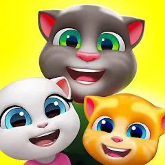 Взломанная My Talking Tom Friends  [МОД Бесконечные деньги] - стабильная версия apk на Андроид