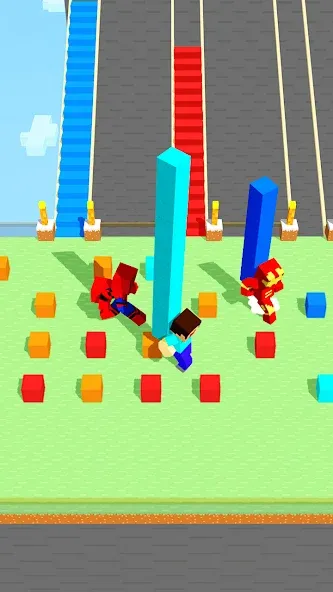 Craft Bridge Race (Крафт Бридж Рейс)  [МОД Много денег] Screenshot 2