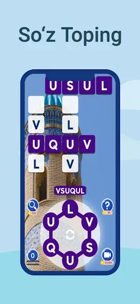 So'z o'yini - So'zni Toping  [МОД Unlocked] Screenshot 1