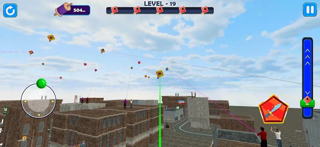 Indian Kite Flying 3D (Индийский воздушный змей 3Д)  [МОД Mega Pack] Screenshot 2