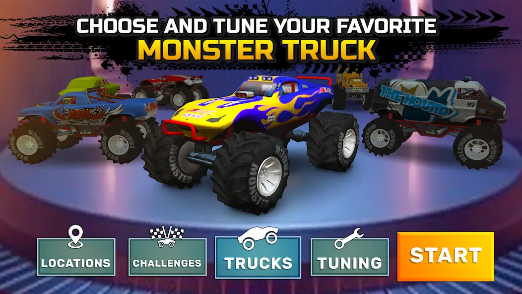 Monster truck: Extreme racing  [МОД Бесконечные монеты] Screenshot 5