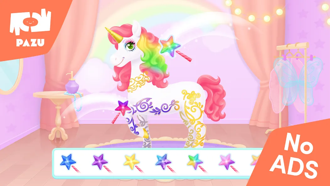 My Unicorn dress up for kids  [МОД Бесконечные деньги] Screenshot 2