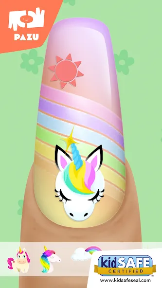 Girls Nail Salon - Kids Games  [МОД Бесконечные деньги] Screenshot 1