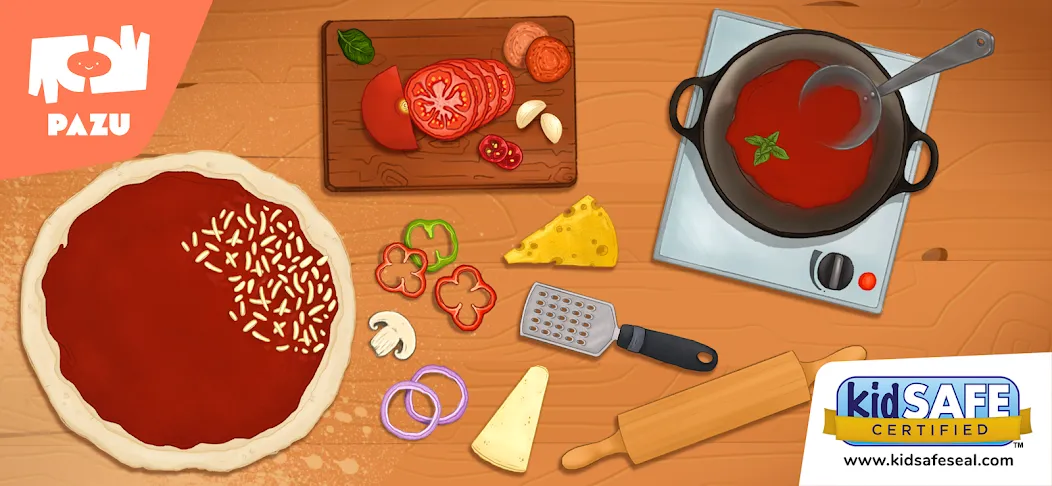 Pizza maker cooking games  [МОД Много монет] Screenshot 1