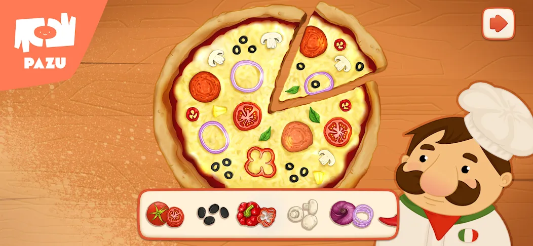 Pizza maker cooking games  [МОД Много монет] Screenshot 5