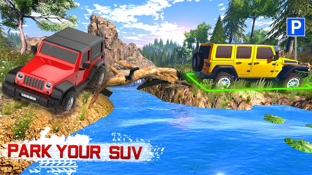 Offroad 4x4 Jeep Driving Game  [МОД Бесконечные деньги] Screenshot 4