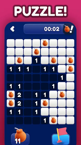 Minesweeper Bomb Mines Game (Майнсвипер разблокирует уровни Марка)  [МОД Unlimited Money] Screenshot 2