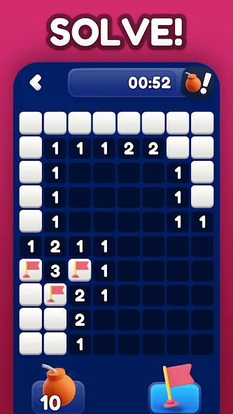 Minesweeper Bomb Mines Game (Майнсвипер разблокирует уровни Марка)  [МОД Unlimited Money] Screenshot 5