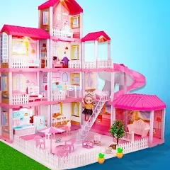 Скачать взлом Girl Doll House Design Games (Дизайнерские игры для девочек Домик для кукол)  [МОД Много монет] - последняя версия apk на Андроид