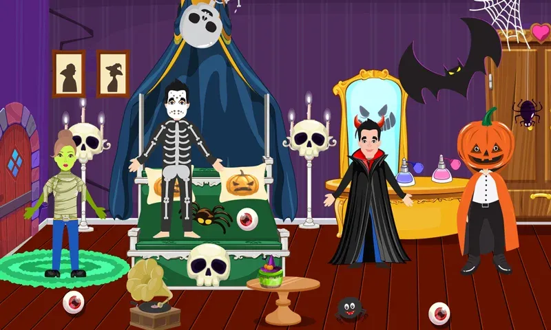 Pretend Play Halloween Party (Претендуй на Хэллоуинскую вечеринку)  [МОД Все открыто] Screenshot 3