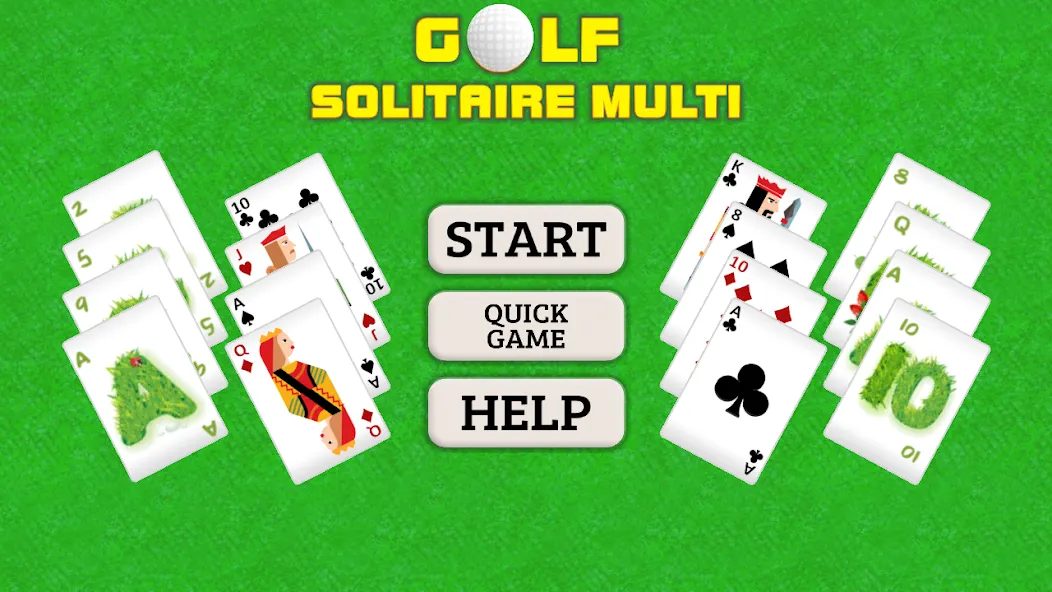 Golf Solitaire Multi CardsGame (Гольф Солитер Мульти КардсГейм)  [МОД Много денег] Screenshot 1