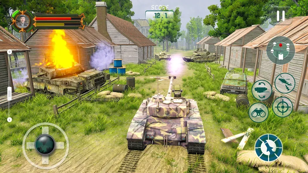 Army Tank Games Offline 3d  [МОД Много денег] Screenshot 4