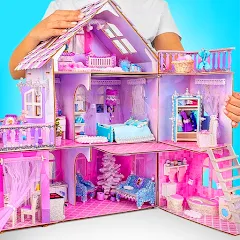 Скачать взломанную Doll House Design: Girl Games (Долл Хаус Дизайн)  [МОД Много денег] - последняя версия apk на Андроид