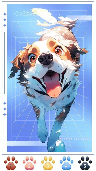 Dog Coloring, Color by number  [МОД Бесконечные деньги] Screenshot 1