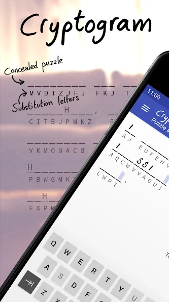 Cryptogram - puzzle quotes (Скрытограмма)  [МОД Меню] Screenshot 1