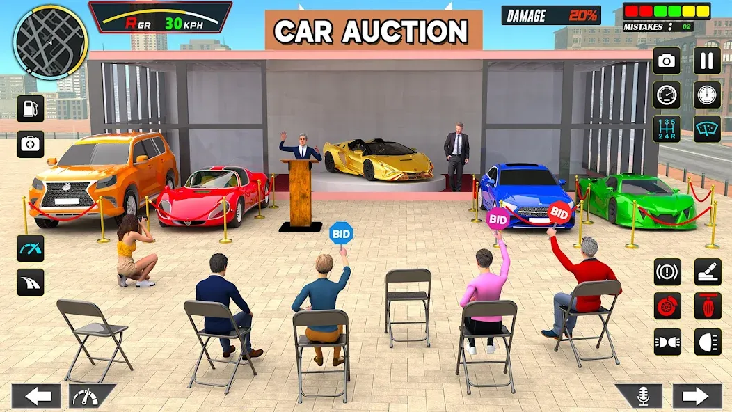 Car Dealership Car Saler (Драйвинг Скул Сити Кар Геймс)  [МОД Много монет] Screenshot 2